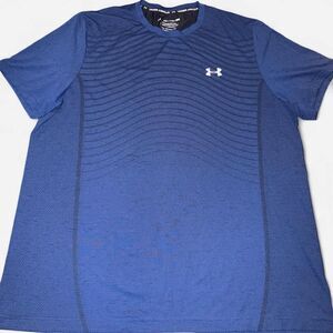 Under-armour Men's Navy and Blue T-shirt